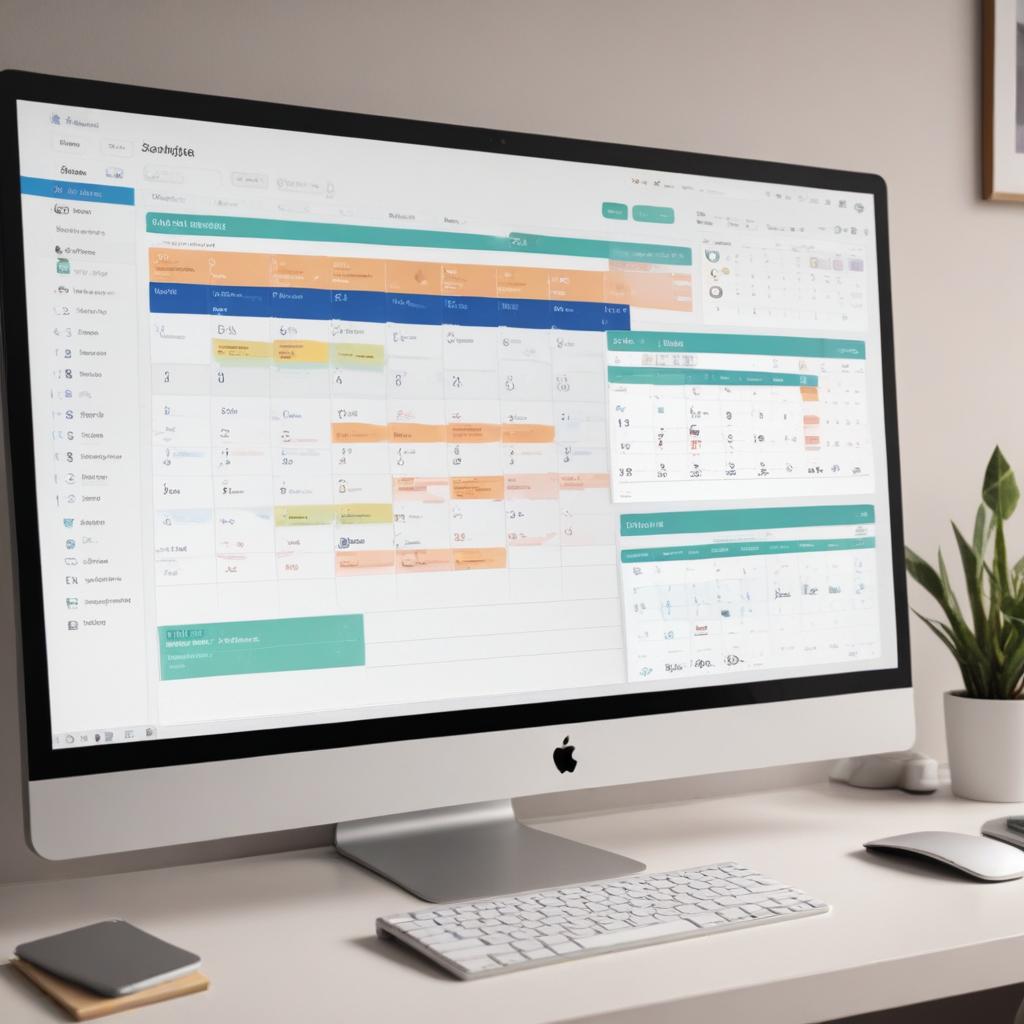 Cleaning business scheduling software dashboard interface