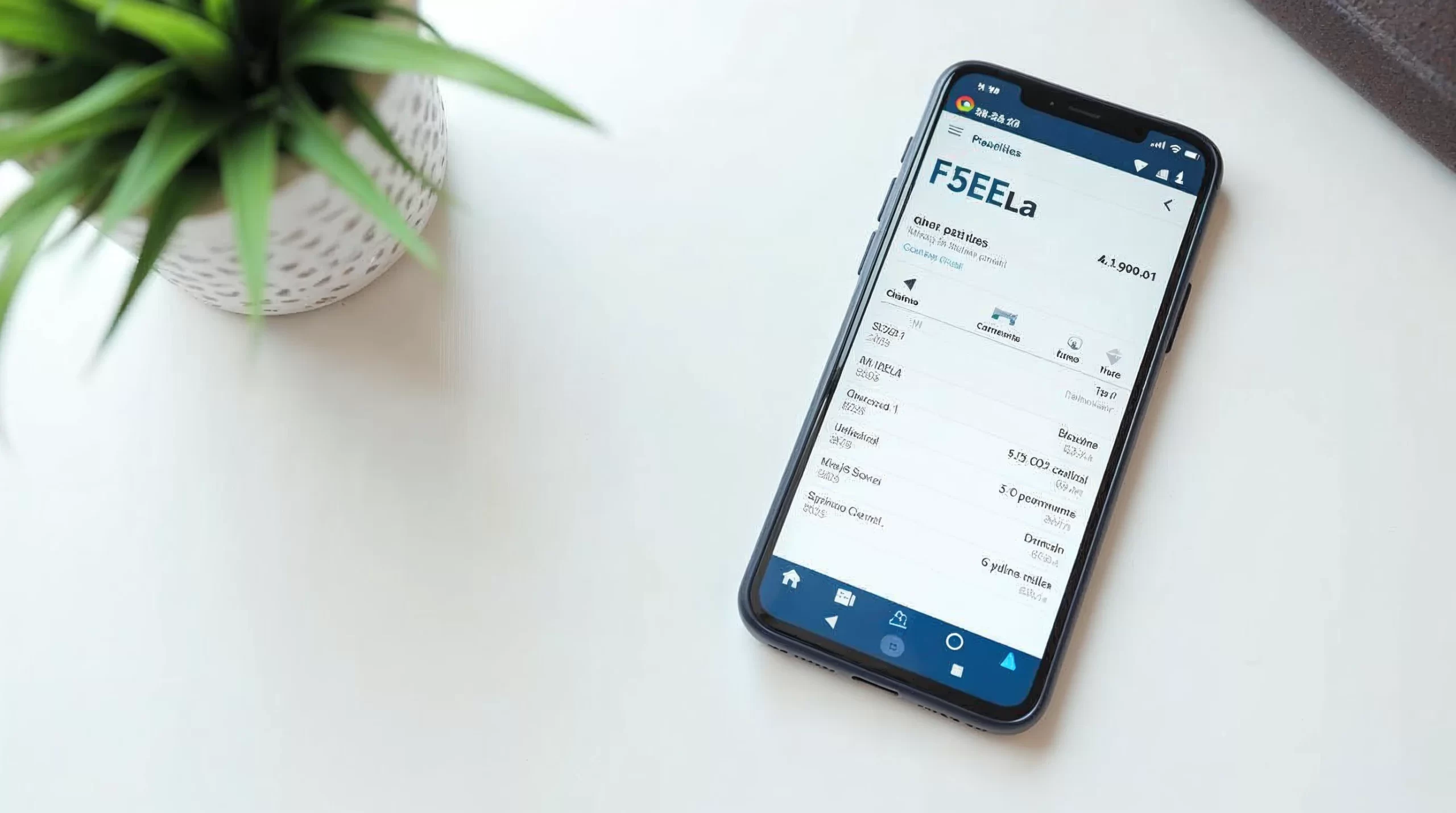 Smartphone displaying cleaning service estimate form