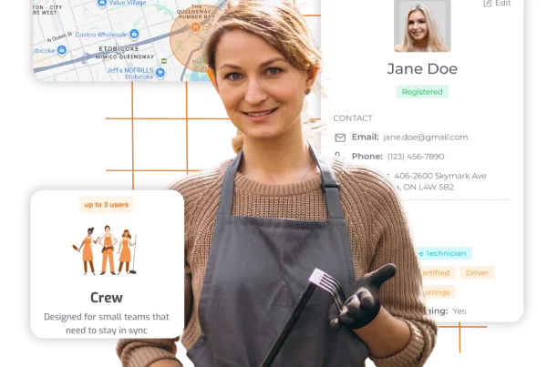 ServiceDeck landscaping booking dashboard for online customer requests